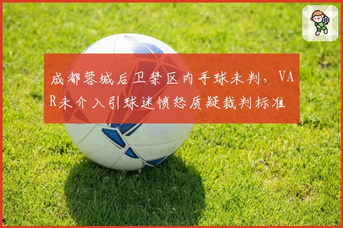 成都蓉城后卫禁区内手球未判,VAR未介入引球迷愤怒质疑裁判标准