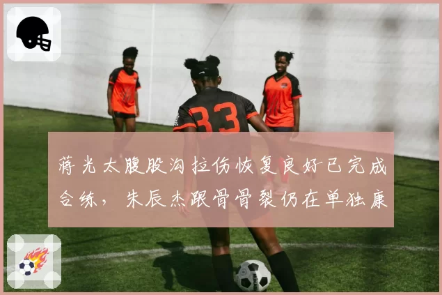 蒋光太腹股沟拉伤恢复良好已完成合练，朱辰杰跟骨骨裂仍在单独康复，申花防线双子星复出时间悬殊